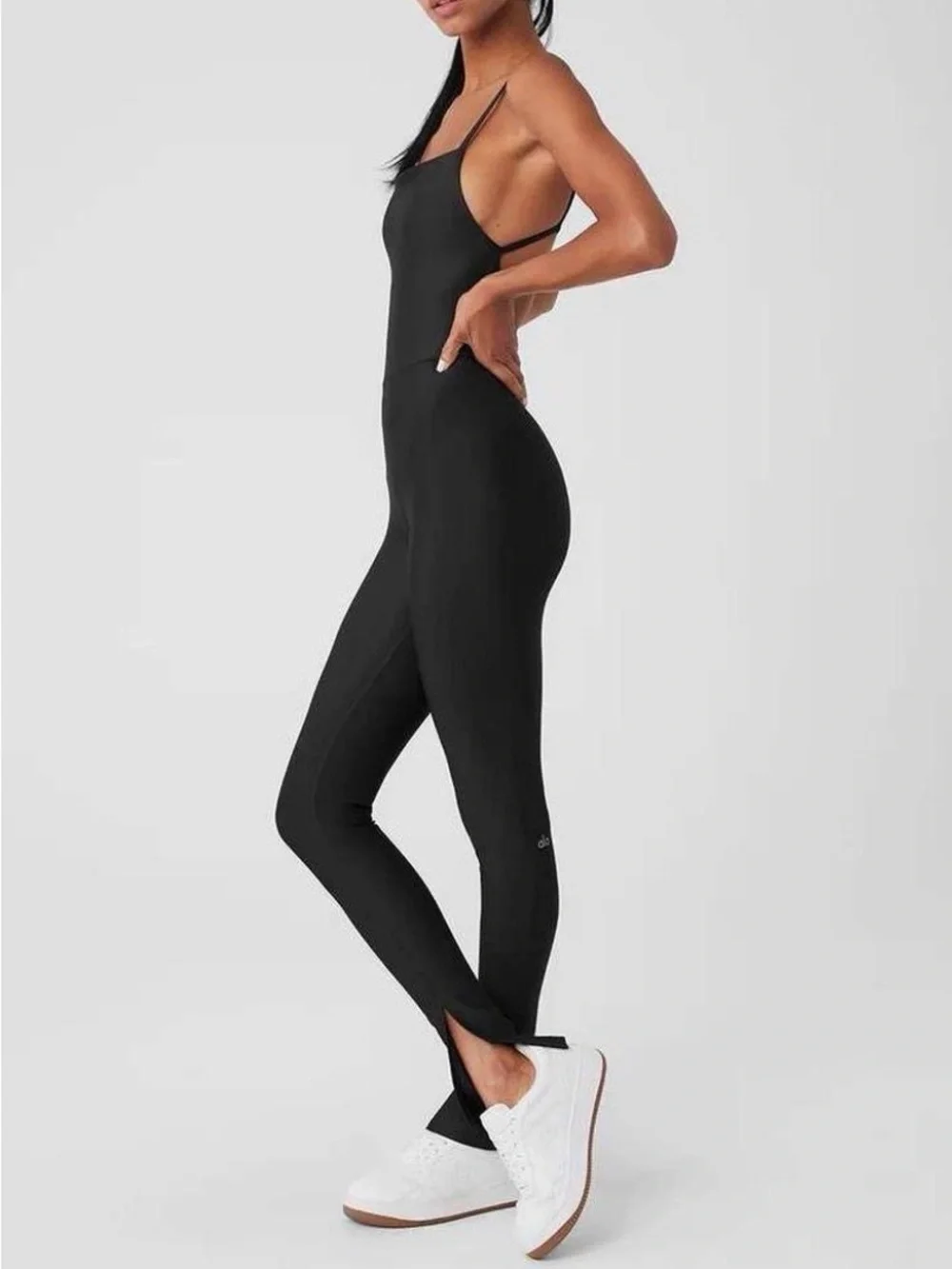 ALO Yoga Airlift Disco Daze Onesie Black XS